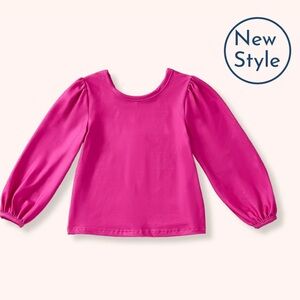 Vibrant Pink Long Sleeve Tee for Kids